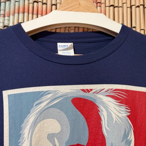 Bernie Sanders Hindsight Is 2020 Campaign Tee, Cotton T-Shirt, Blue, Large - Picture 3 of 11